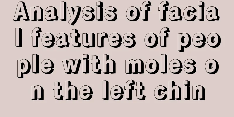 Analysis of facial features of people with moles on the left chin