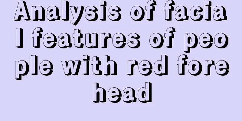 Analysis of facial features of people with red forehead