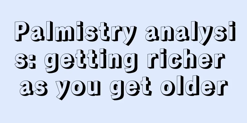 Palmistry analysis: getting richer as you get older