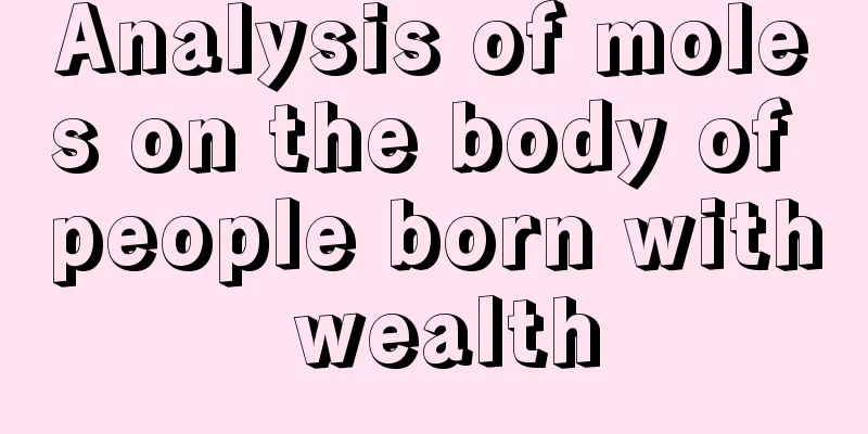 Analysis of moles on the body of people born with wealth