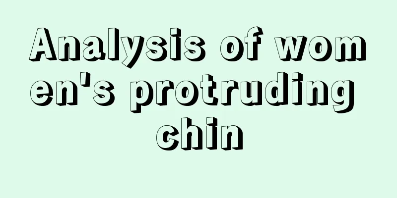 Analysis of women's protruding chin