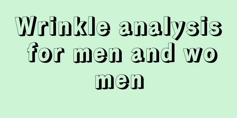 Wrinkle analysis for men and women