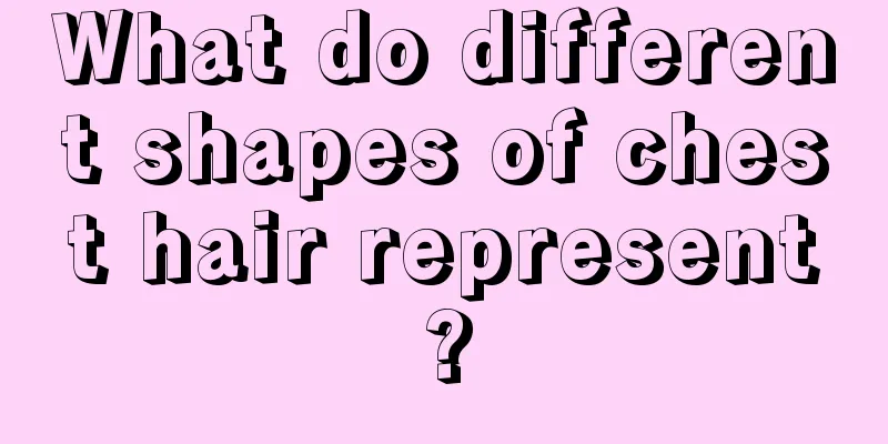 What do different shapes of chest hair represent?