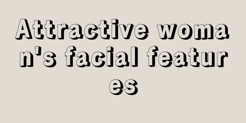 Attractive woman's facial features