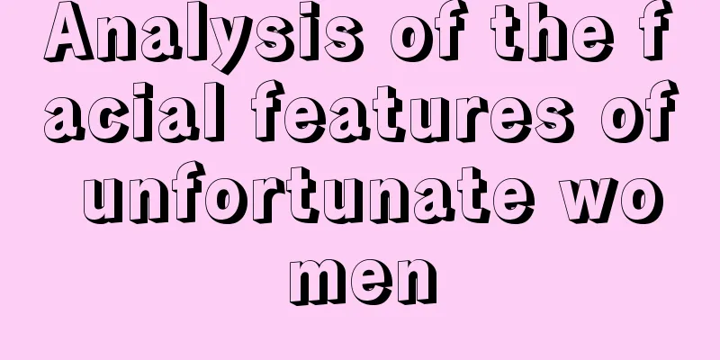 Analysis of the facial features of unfortunate women