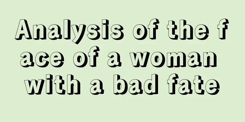 Analysis of the face of a woman with a bad fate