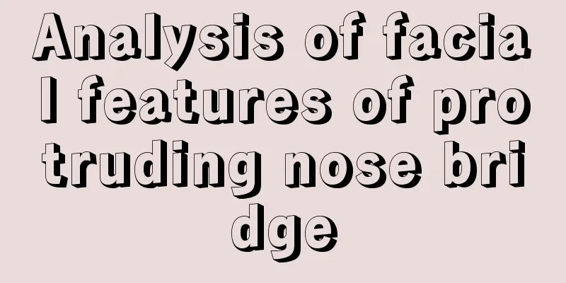 Analysis of facial features of protruding nose bridge