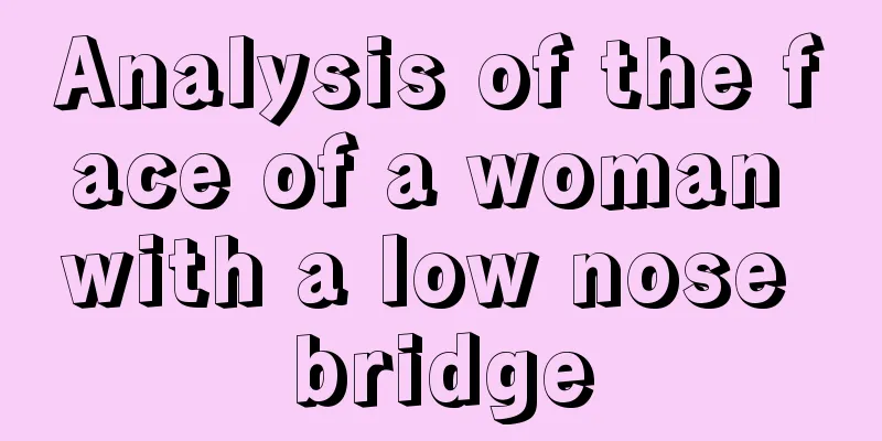 Analysis of the face of a woman with a low nose bridge