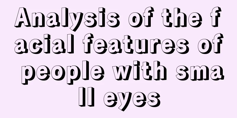 Analysis of the facial features of people with small eyes