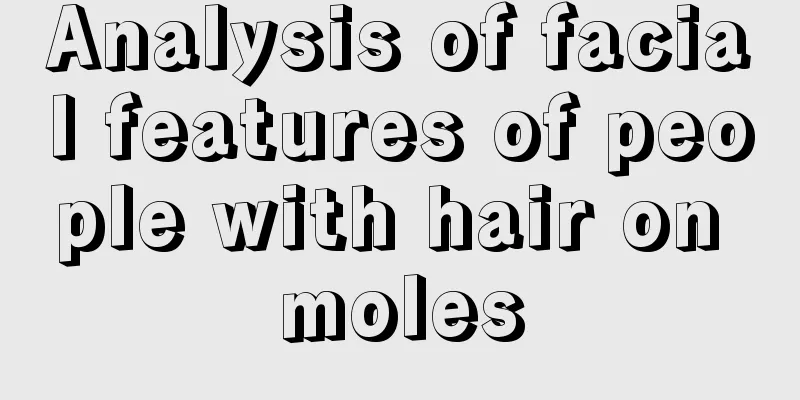 Analysis of facial features of people with hair on moles