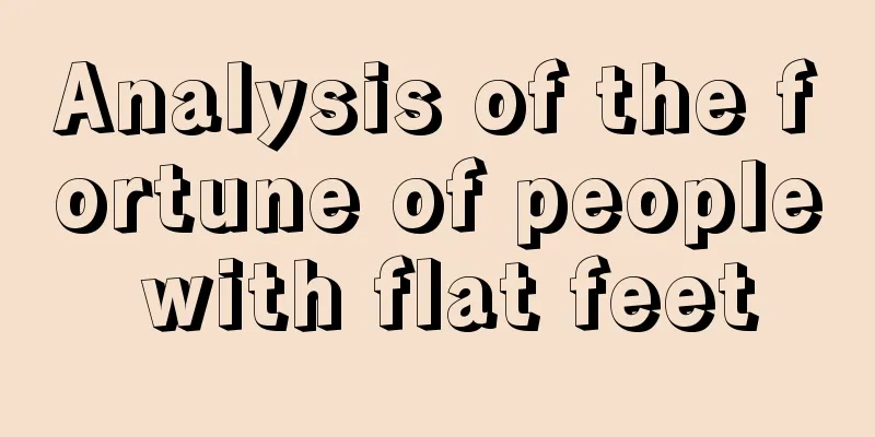 Analysis of the fortune of people with flat feet