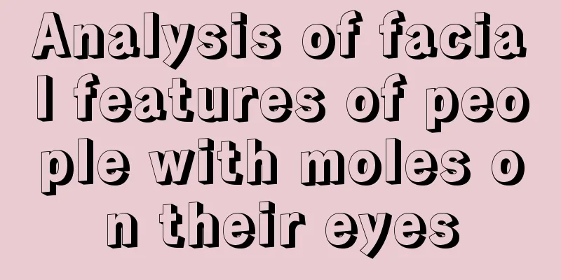 Analysis of facial features of people with moles on their eyes
