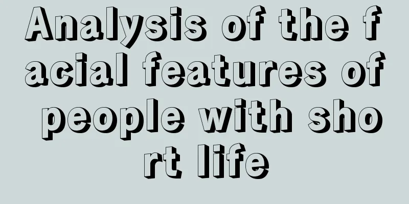 Analysis of the facial features of people with short life