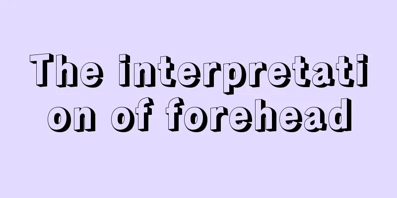 The interpretation of forehead