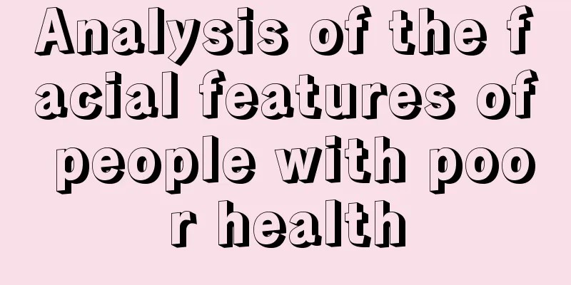 Analysis of the facial features of people with poor health