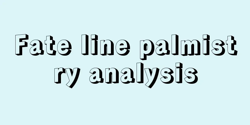 Fate line palmistry analysis