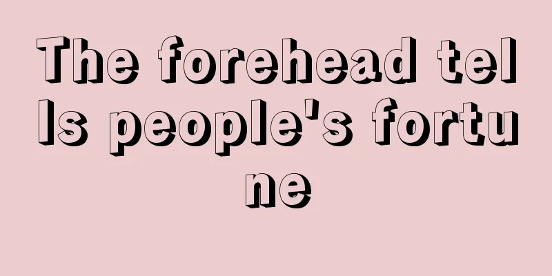 The forehead tells people's fortune