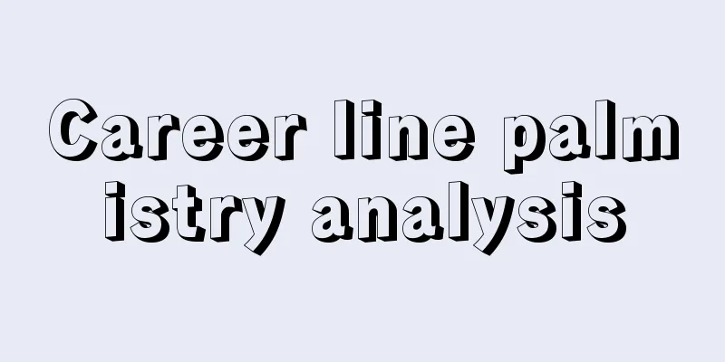 Career line palmistry analysis