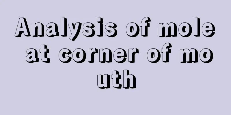 Analysis of mole at corner of mouth
