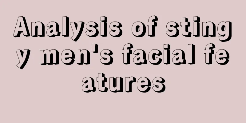 Analysis of stingy men's facial features