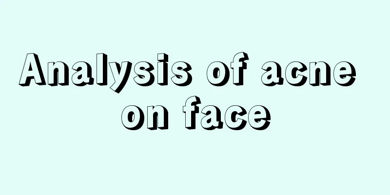 Analysis of acne on face