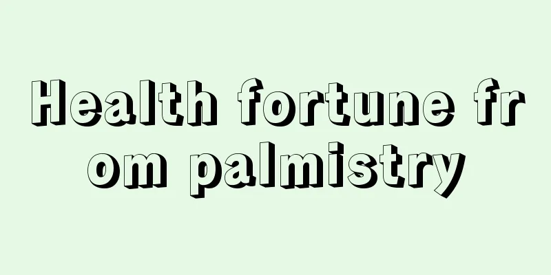 Health fortune from palmistry