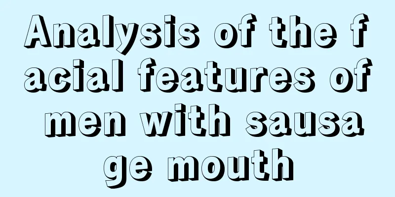 Analysis of the facial features of men with sausage mouth