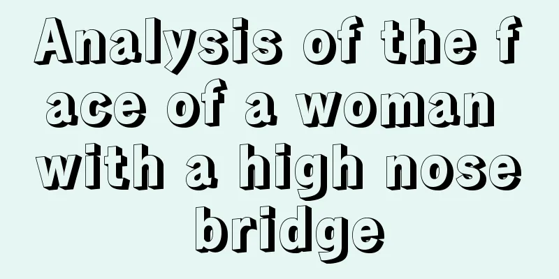 Analysis of the face of a woman with a high nose bridge