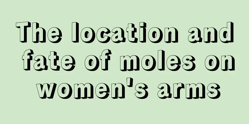 The location and fate of moles on women's arms