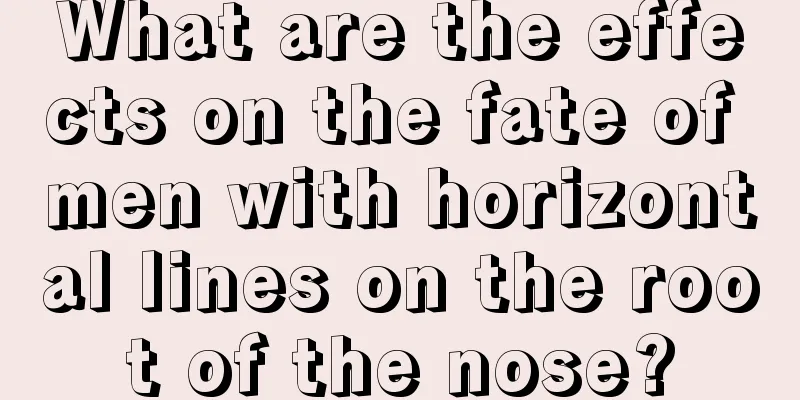 What are the effects on the fate of men with horizontal lines on the root of the nose?