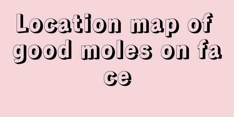 Location map of good moles on face