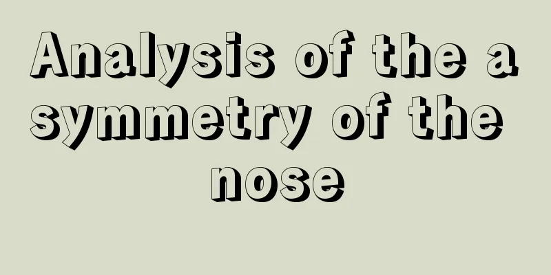 Analysis of the asymmetry of the nose