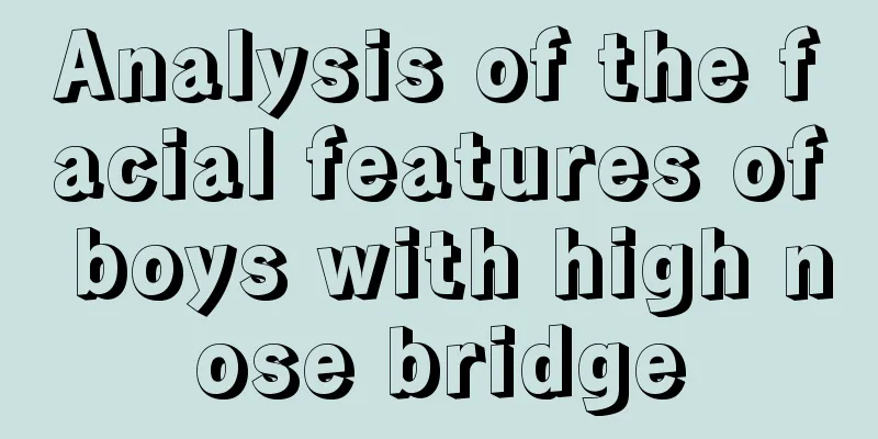 Analysis of the facial features of boys with high nose bridge