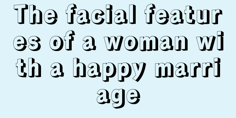 The facial features of a woman with a happy marriage