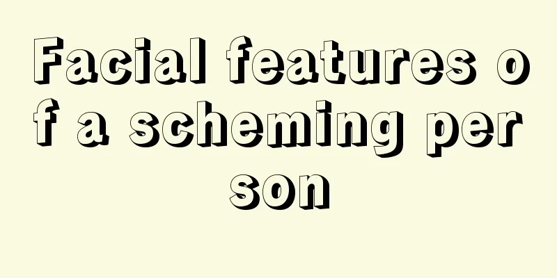 Facial features of a scheming person