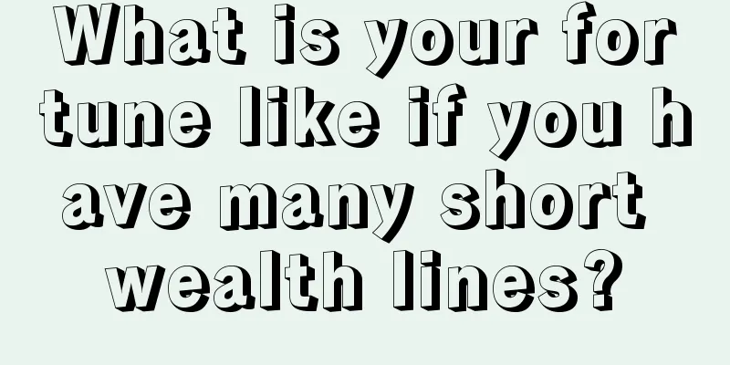 What is your fortune like if you have many short wealth lines?