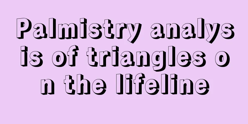 Palmistry analysis of triangles on the lifeline