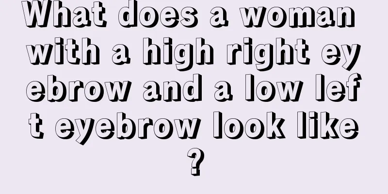 What does a woman with a high right eyebrow and a low left eyebrow look like?