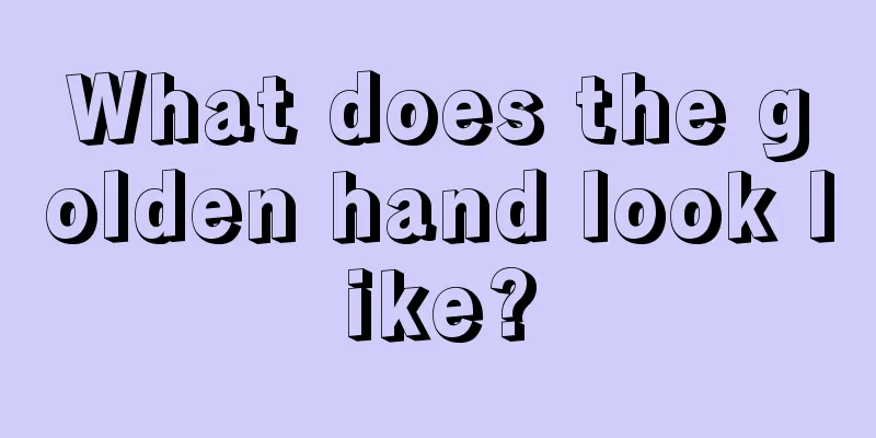 What does the golden hand look like?