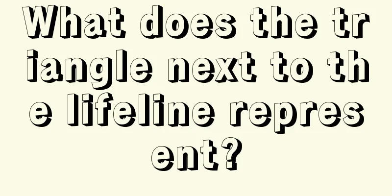 What does the triangle next to the lifeline represent?