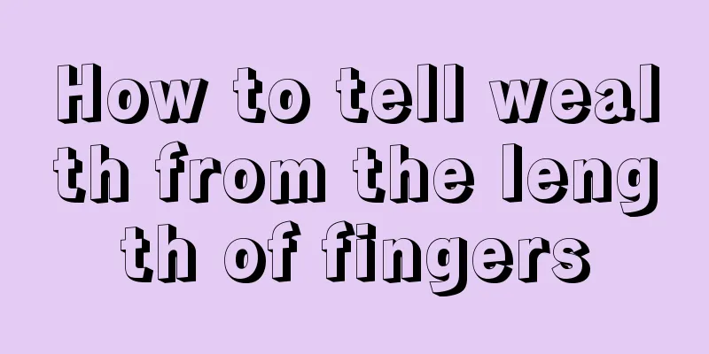 How to tell wealth from the length of fingers