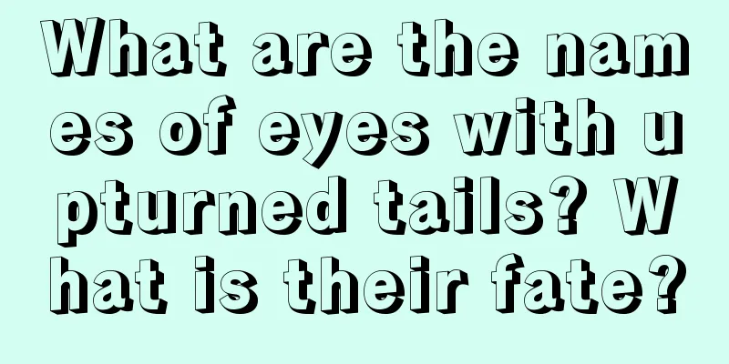 What are the names of eyes with upturned tails? What is their fate?