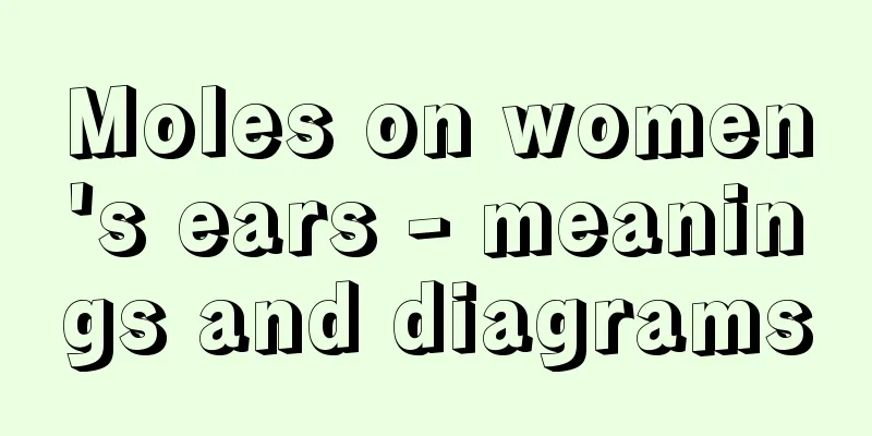 Moles on women's ears - meanings and diagrams