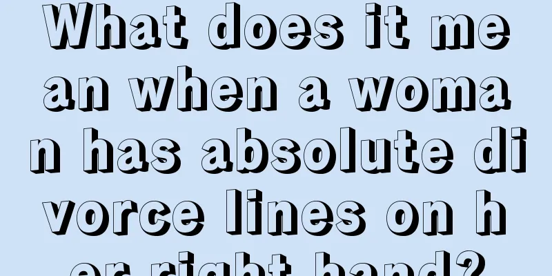What does it mean when a woman has absolute divorce lines on her right hand?