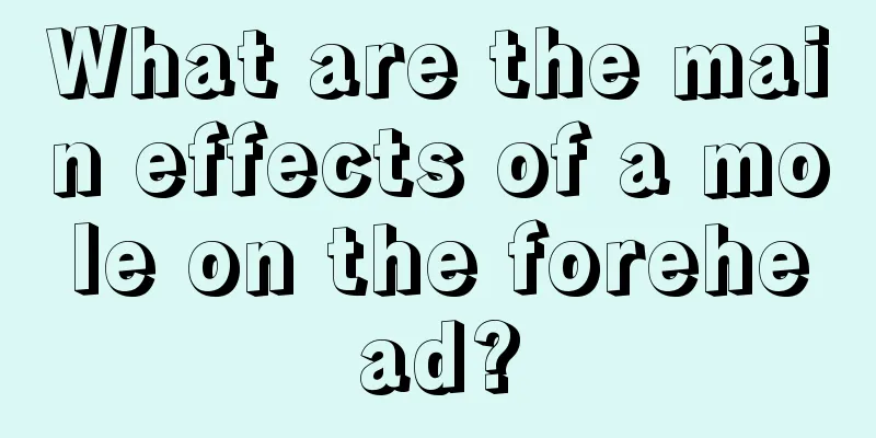 What are the main effects of a mole on the forehead?
