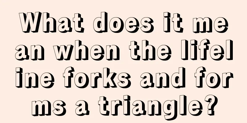 What does it mean when the lifeline forks and forms a triangle?