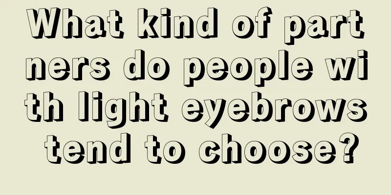 What kind of partners do people with light eyebrows tend to choose?