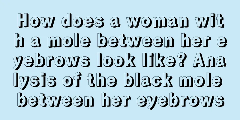 How does a woman with a mole between her eyebrows look like? Analysis of the black mole between her eyebrows