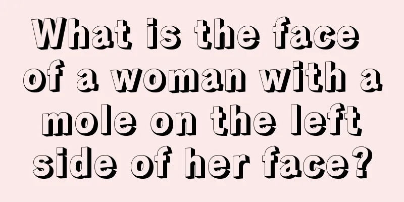 What is the face of a woman with a mole on the left side of her face?