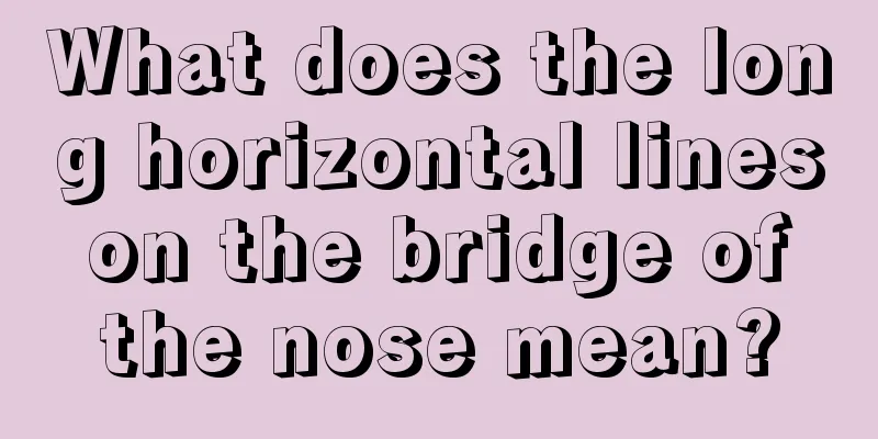 What does the long horizontal lines on the bridge of the nose mean?